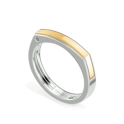 Nhẫn cưới nam Mr & Mrs. Right BCM7005